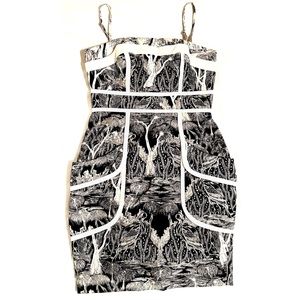 Tracy Reese Bird Scene Toile Dress